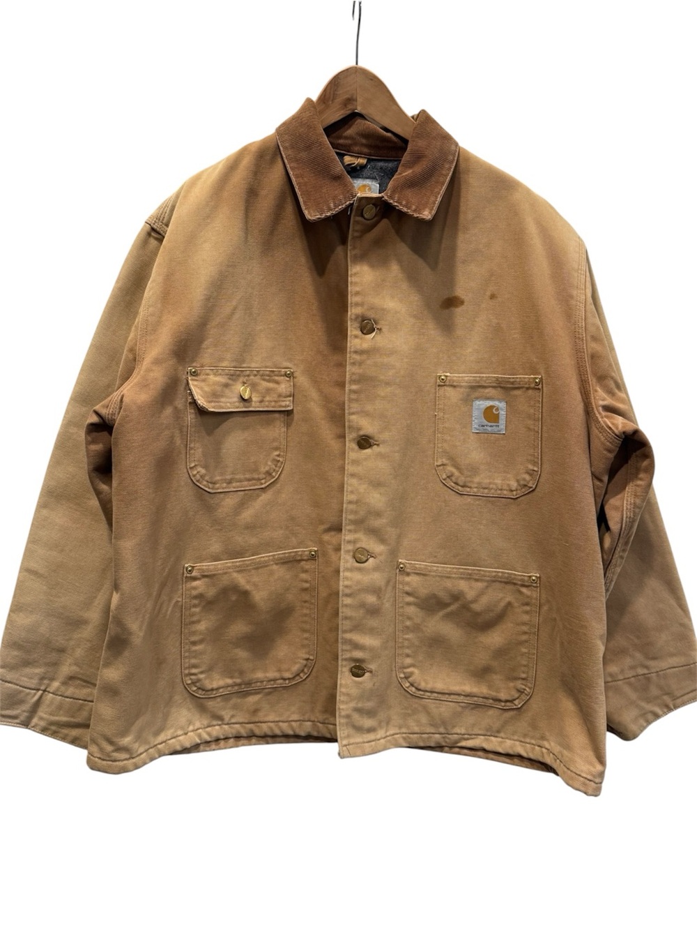 VTG Carhartt Blanket Lined Chore Coat Barn Duck Canvas Workwear Utility Jacket